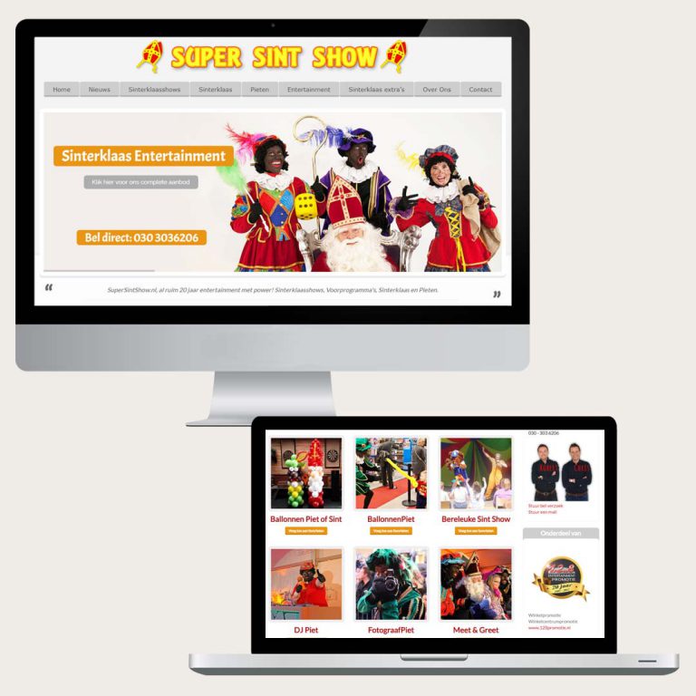Nieuwe website SuperSintShow